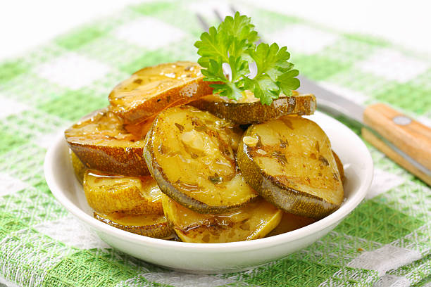 istock Slices of grilled zucchini 470410889