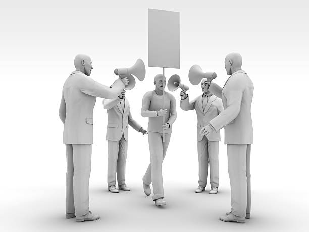 istock Imposition of opinion and protesters 470413095