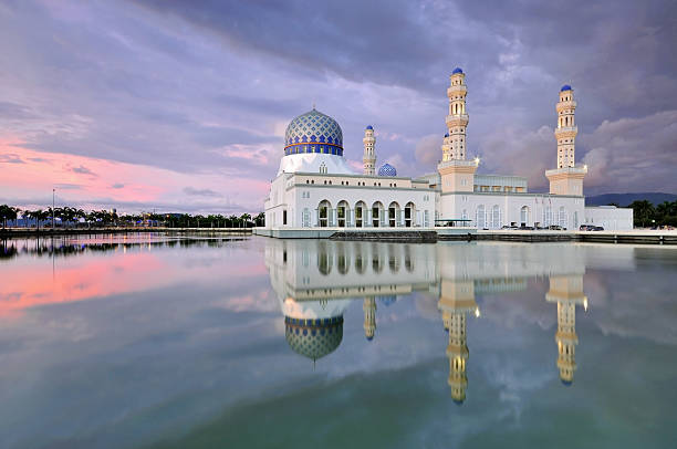 istock Colorful Sunset at Kota Kinabalu Floating Mosque 470413187