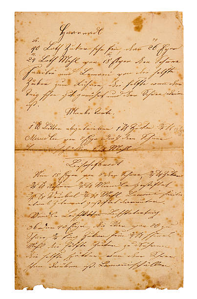 istock old handwritten family recipe from ca. 1900 470413213
