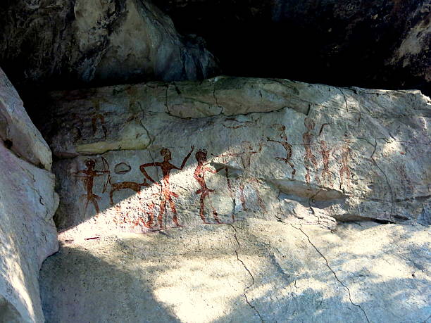 istock Prehistoric paintings in Asia 470420007
