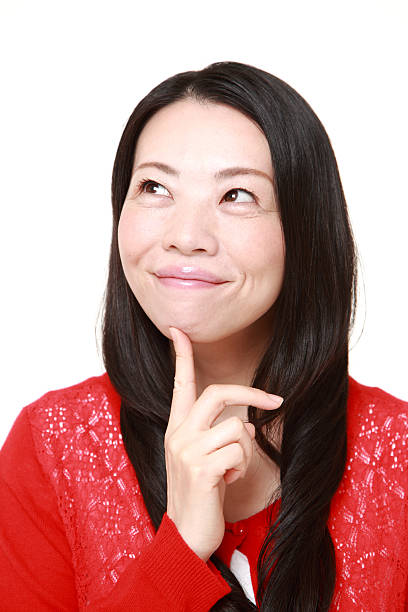 istock Japanese woman dreaming at her future 470423086