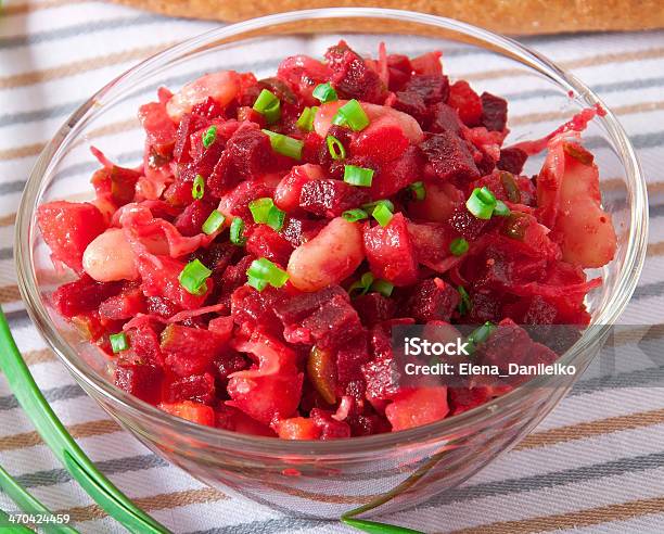 Beets Carrots Pickles Beans And Onion Salad Known As Vinaigrette Stock Photo - Download Image Now
