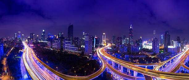 istock Night skyline view of Shanghai city 470425730
