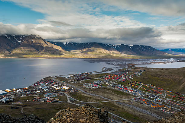 Stadtansicht von Longyearbyen – Foto