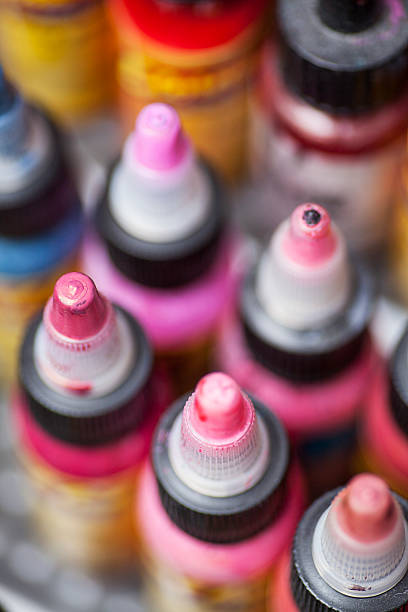 istock Bottles of tattoo ink 470426240