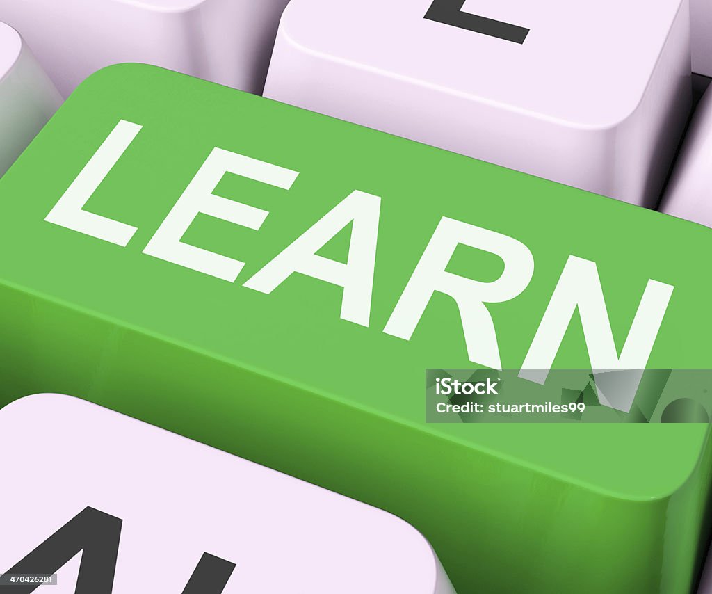 Learning Image Learn Key Shows Online Learning Or Studying Stock Photo - Download ...
