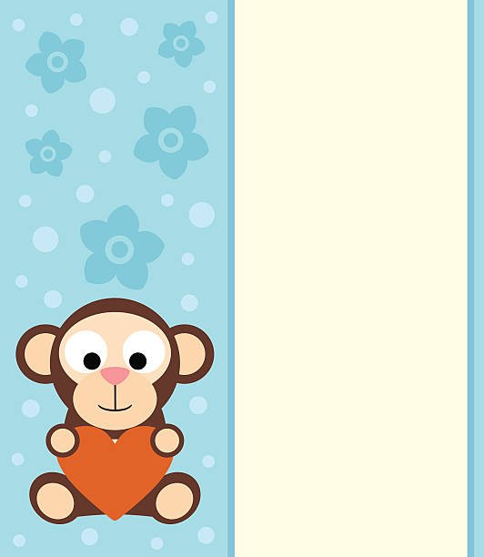 Background With Cartoon Monkey Stock Illustration - Download Image Now -  2015, Animal, Arts Culture and Entertainment - iStock