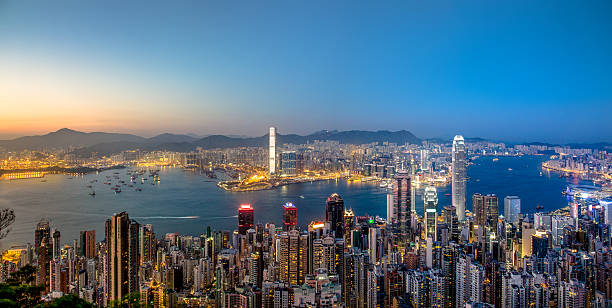 istock Hong Kong Victoria harbor  scenes under sunset 470429038