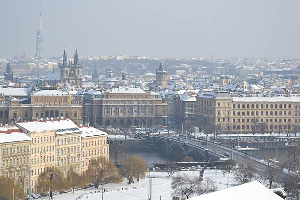 istock Cityscape of Prague at winter 470429281