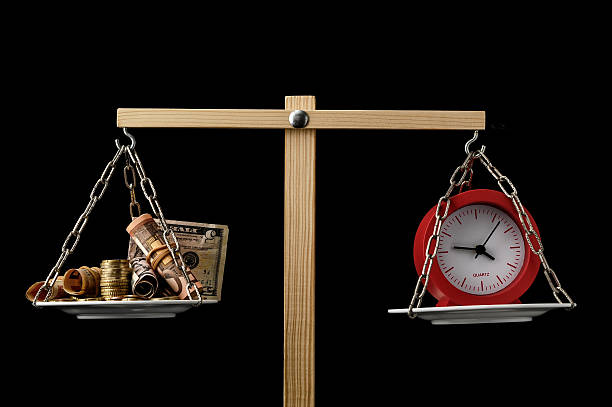 istock Clock and Currency Time is Money Concept 470432135