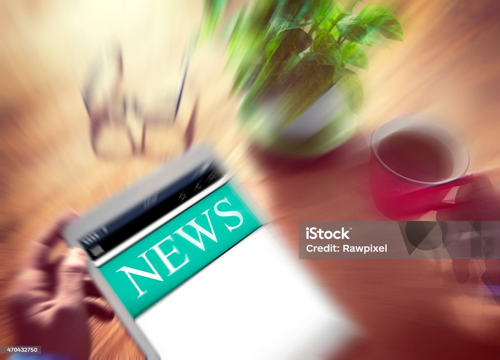Digital Online Report Update News Concept 2015 Stock Photo