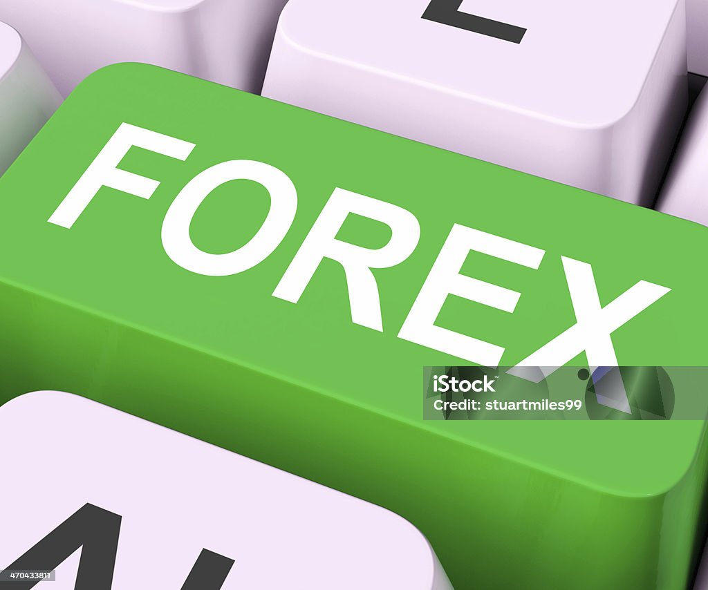 Forex Key Shows Foreign Exchange Or Currency Forex Key Showing Foreign Exchange Or Currency Computer Key Stock Photo
