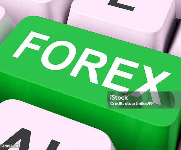 Forex Key Shows Foreign Exchange Or Currency Stock Photo - Download Image Now - Computer Key, Currency, Currency Exchange