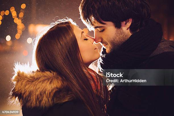 Young Couple In Love Outdoor Stock Photo - Download Image Now - Adult, Adults Only, Couple - Relationship