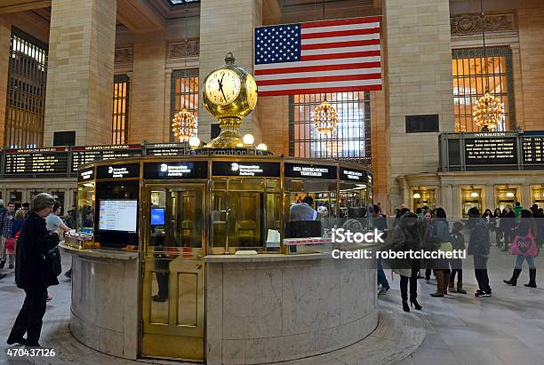 The Iconic Grand Central Station Clock Manhattan New York Stock Photo - Download Image Now