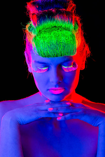 istock Women Portrait in Neon Lights 470439729
