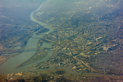 aerial photo of washington dc