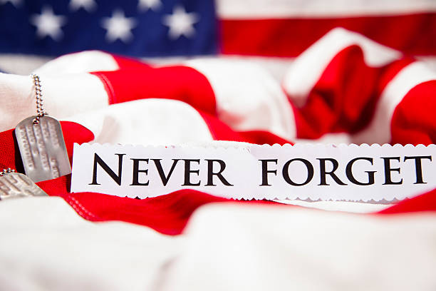 istock Military dog tags beside 