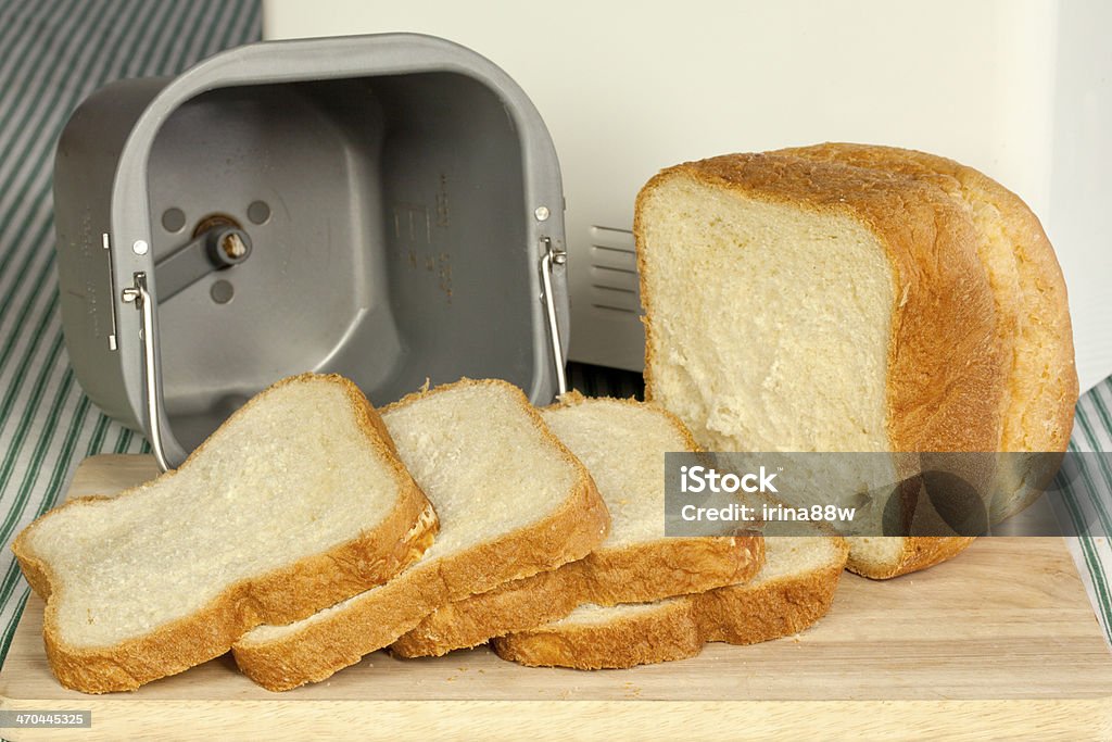 Fresh white bread Cutted just baked freash white bread Bread Stock Photo