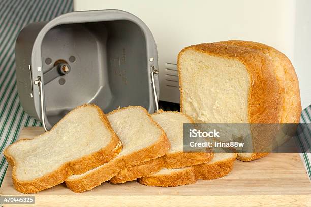 Fresh White Bread Stock Photo - Download Image Now - Bread, Machinery, Baked