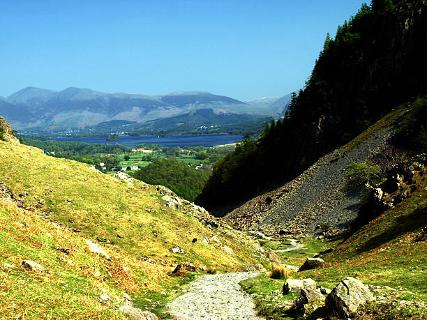 derwent water do allerdale rambla - ramble - fotografias e filmes do acervo