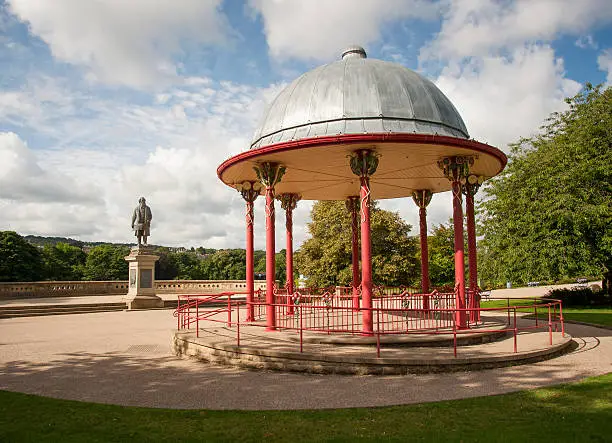 iron bandstand in roberts park shipley bradford