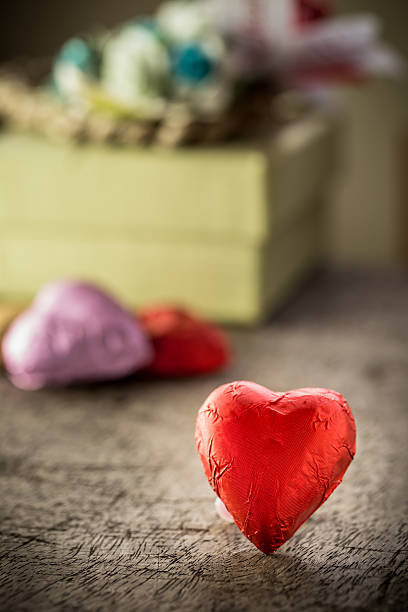 istock Valentines Day background with red hearts 470449371