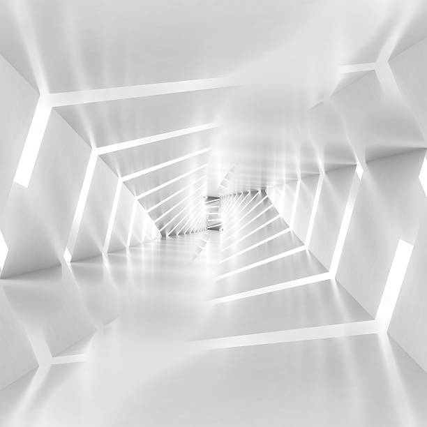 istock Abstract surreal tunnel background with spiral walls pattern 470452298