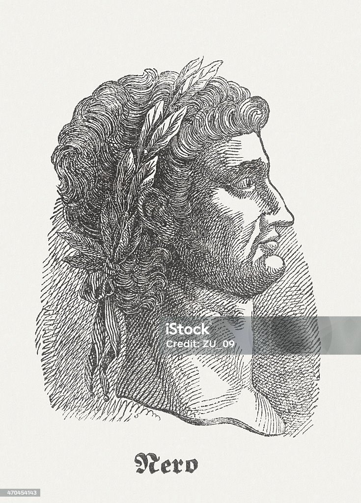 Nero - Lizenzfrei Nero - römischer Kaiser Stock-Illustration
