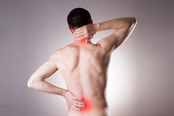 istock Pain in the back and neck in men 470455392