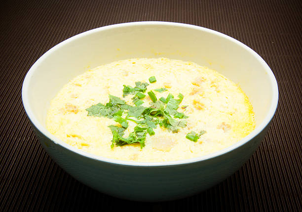 istock steamed beaten egg, thai food 470455659