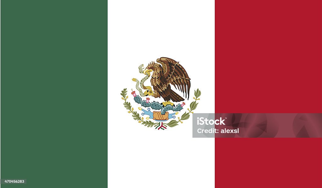 Flaga Meksyku - Zbiór zdjęć royalty-free (Ameryka)