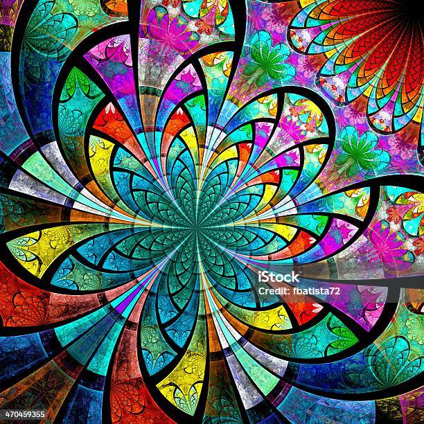 Colorful Fractal Flower Digital Artwork Stock Photo - Download Image Now - Abstract, Backgrounds, Chaos