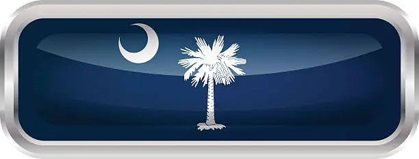 Vector illustration of Flag of South Carolina