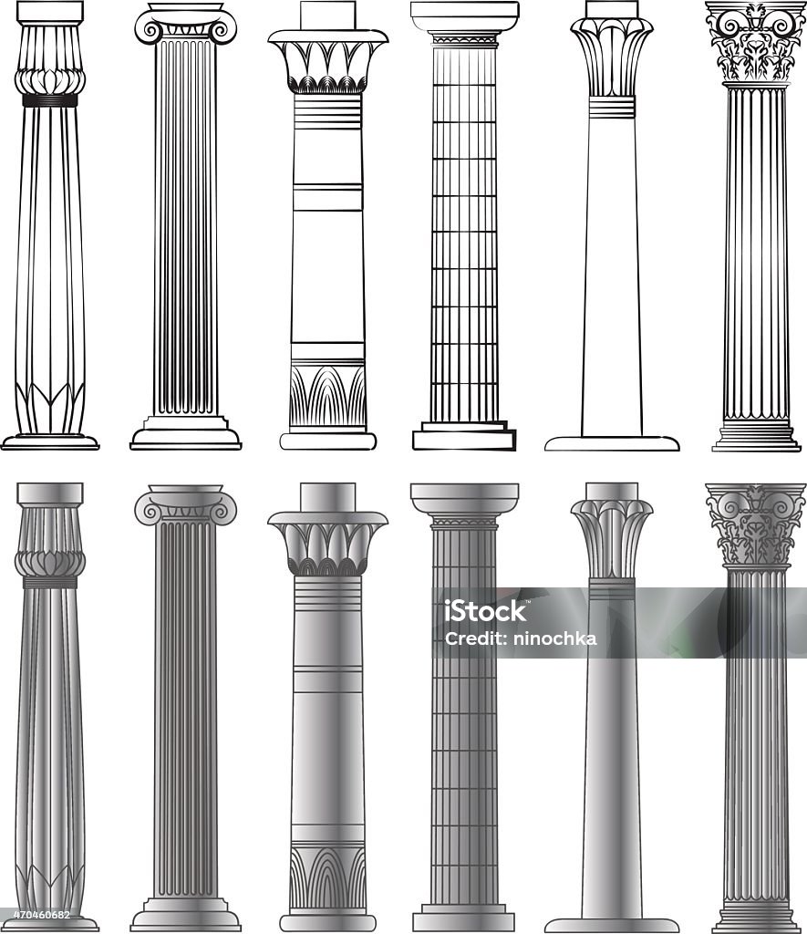 Columns Architectural Column stock vector