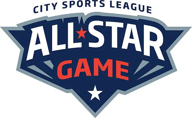 Vector illustration of All-Star Game Logo