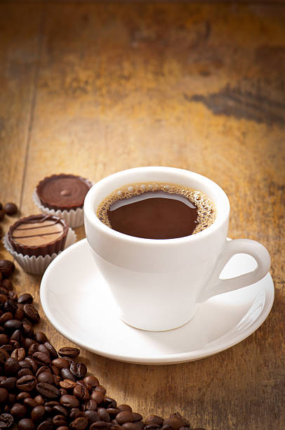 istock cup of coffee and chocolate candy 470465169