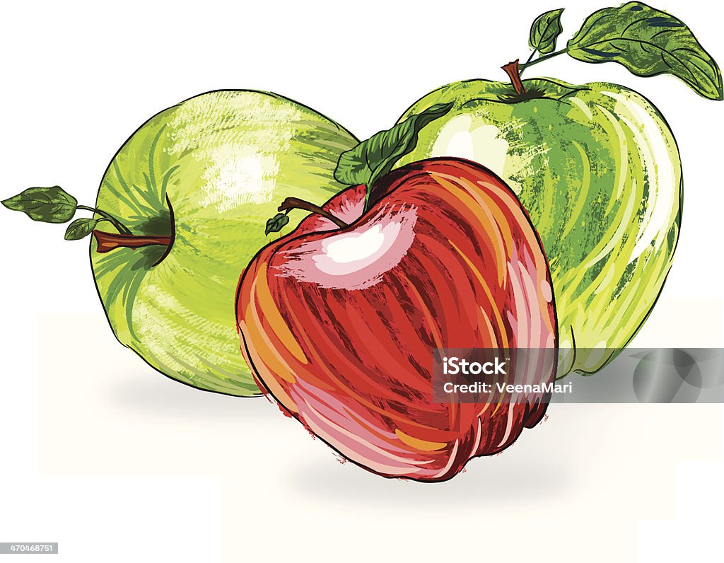 Pomme magnifique - clipart vectoriel de Aliment libre de droits