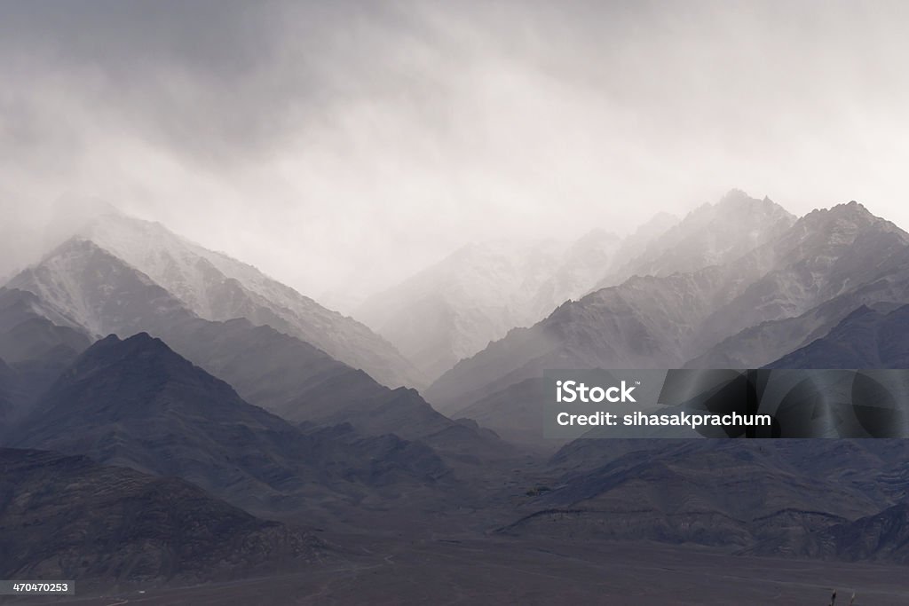 Ladakh Mountains Ladakh Mountains with rain Asia Stock Photo