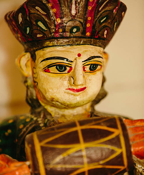 istock Indian musician figurine detail 470471240