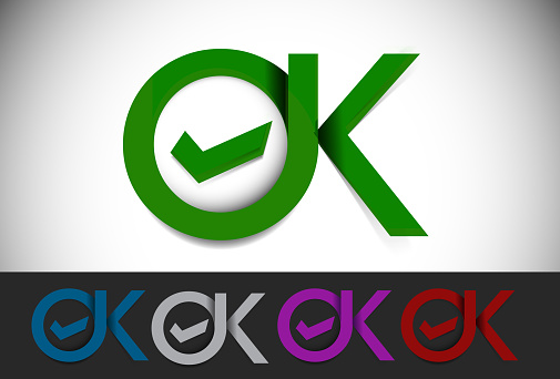 Ok Text Design Ok Text Design Stock Illustration - Download Image Now - 2015 ...