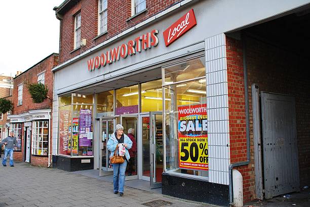 Woolworths store, England stock photo