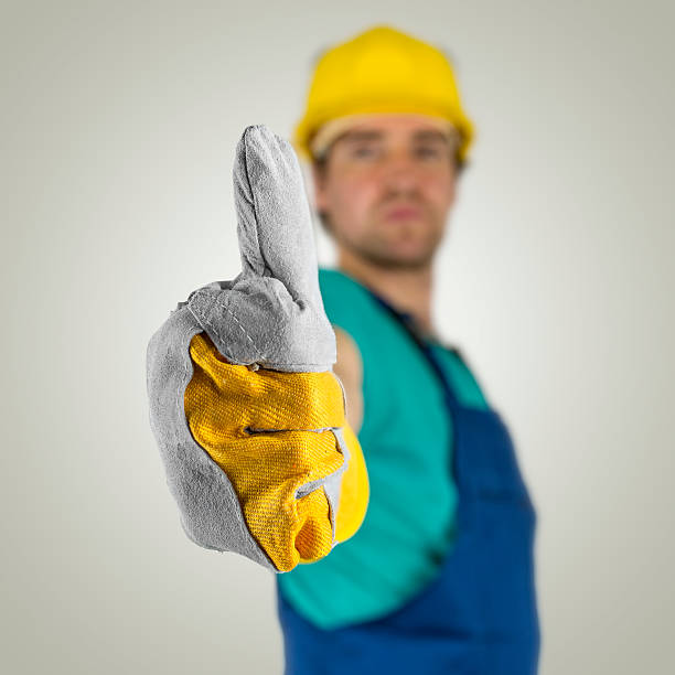 istock Construcion worker showing thumbs up sign 470476067
