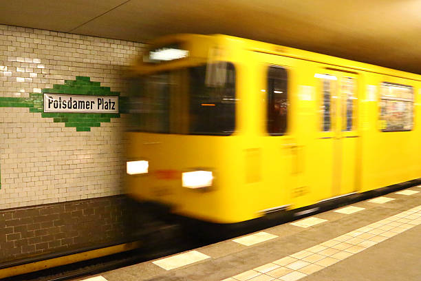 istock Subway train arriving to Potsdamer station in Berlin 470478627