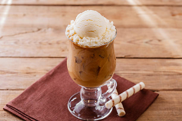 istock iced coffee with milk and ice cream 470479034