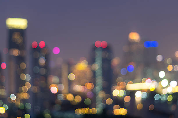 istock bangkok cityscape at twilight time, Blurred Photo bokeh 470480733