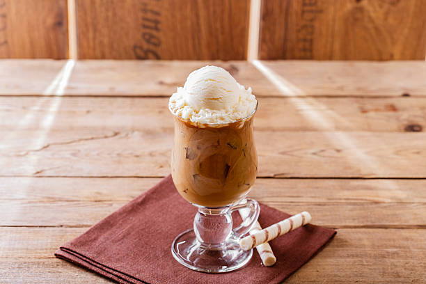 istock iced coffee with milk and ice cream 470482080