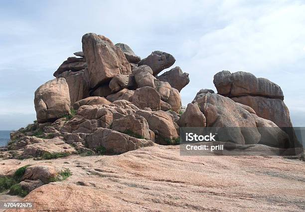 Around Perrosguirec Stock Photo - Download Image Now - Boulder - Rock, Brittany - France, Cote de Granit Rose