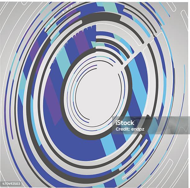 Technologie Abstraite Cercles Fond Vecteurs libres de droits et plus d'images vectorielles de A la mode - A la mode, Abstrait, Bleu